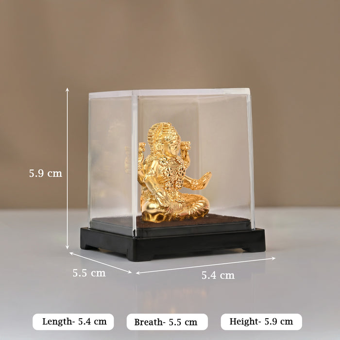 Goddess Lakshmi 24K Gold Foil Display Idol