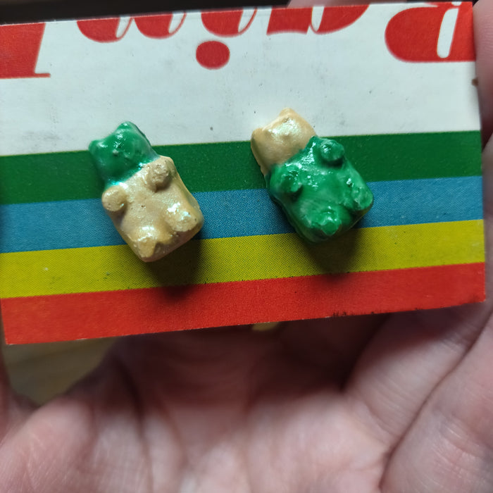 Gummie Bears Clay Post EARRINGS