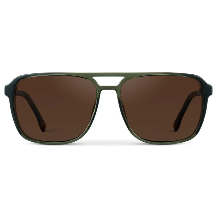 Tortoise Sage / Dark Brown Lens