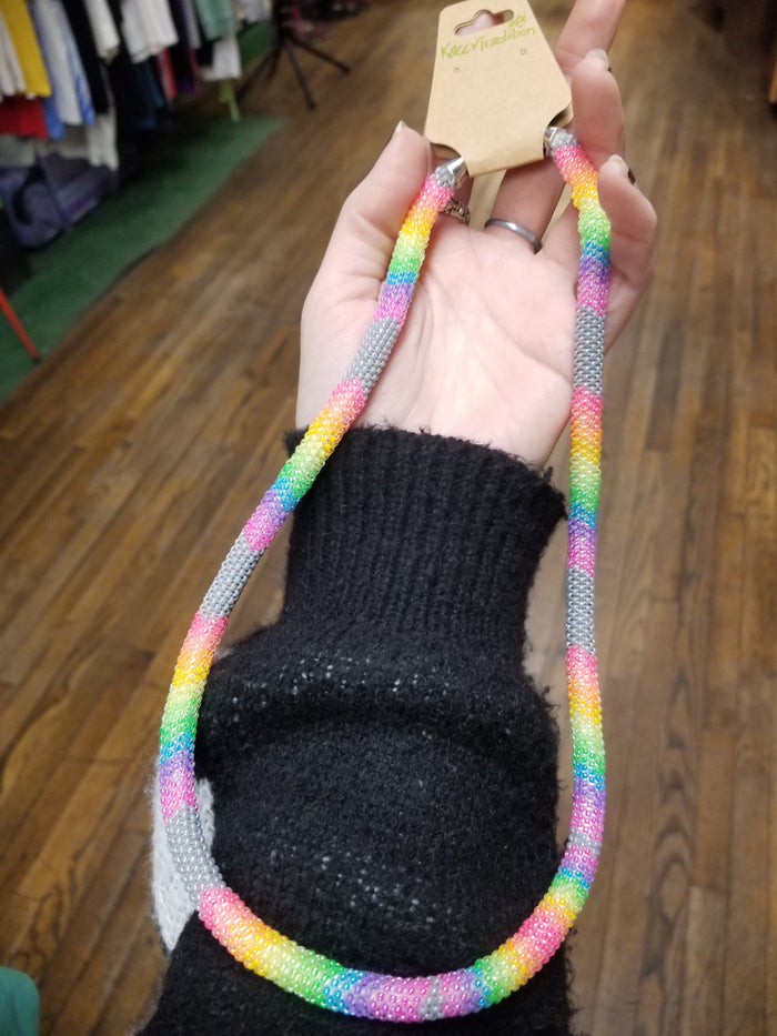 Individually Beaded ROPE NECKLACES