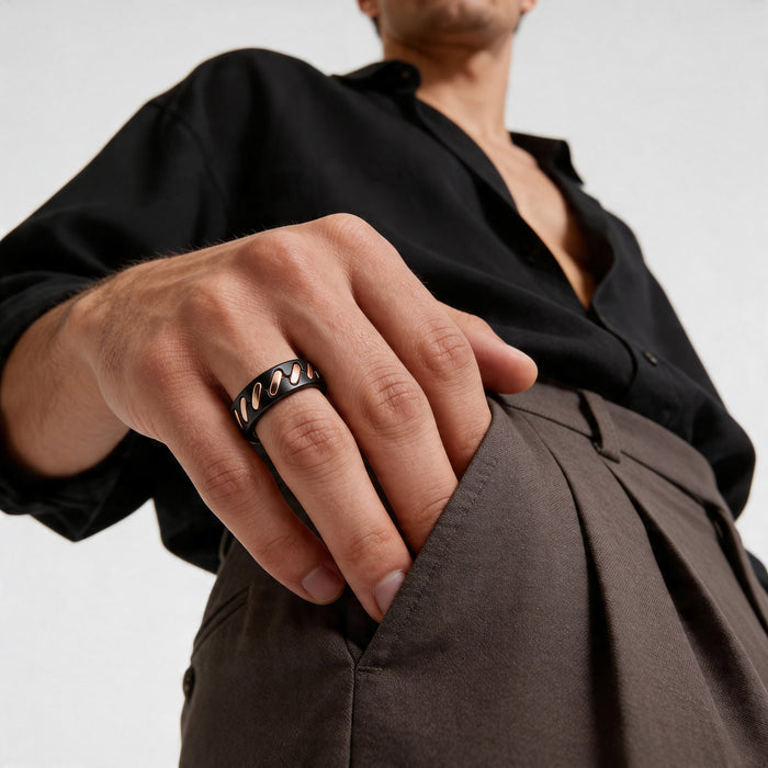 Interlock Fusion Onyx Ring