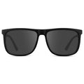 Jade Black / Grey || Men's Prescription Sunglasses with Jade Black Polycarbonate and Stainless Steel Frame and Grey Prescription Lens on a white background