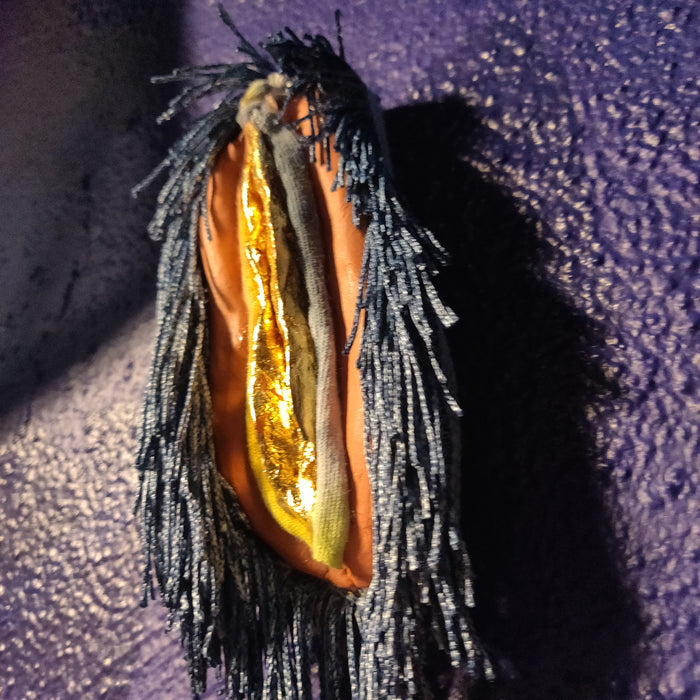 Jean Genie One-of-a-kind Vulva WALL ART by VULVAR Productions