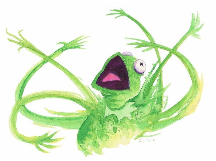 Kermie Freak Out 5x7" PRiNT by Doug Slack