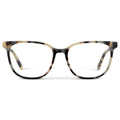 Beige Tortoise || Women's Rectangular Prescription Glasses with a Beige Tortoise Acetate Frame and Clear Lens