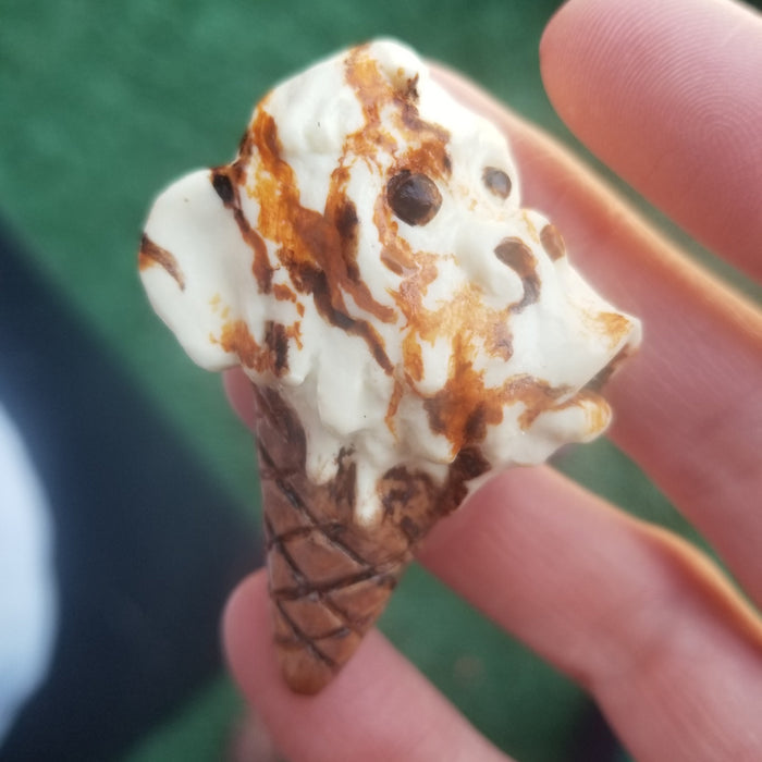 Monkey Ice Cream Cone Hand-sculpted PINS