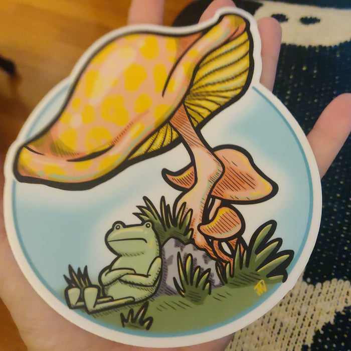 Mushroom Frog STICKER