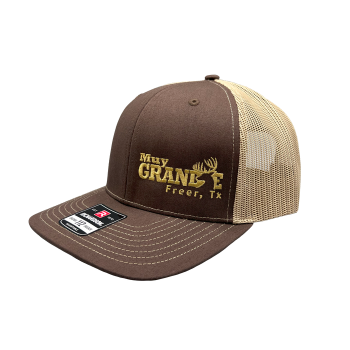 Muy Grande Richardson Trucker Side Logo - Brown/Khaki