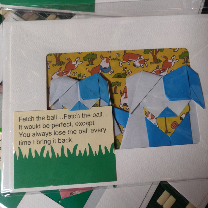 Nova's Dog Friends Origami GREETiNG CARDS
