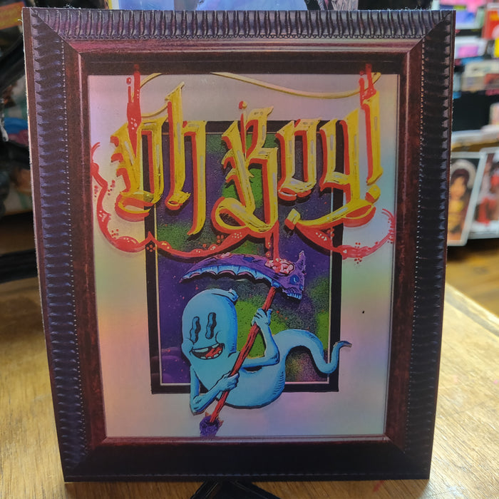 Oh Boy! Calligraphy XL STiCKER by Death and Taxes
