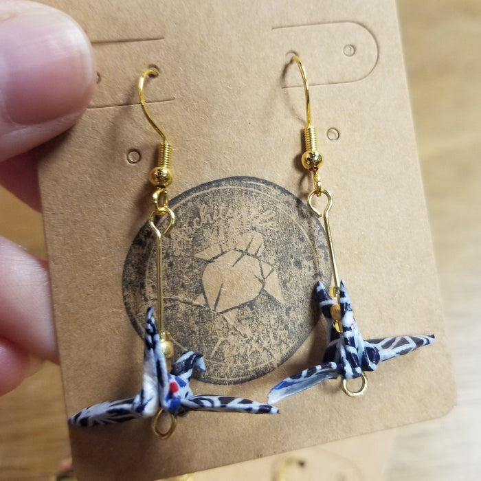 Origami Crane EARRiNGS