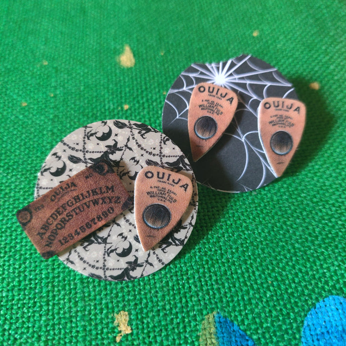 Ouija Board Planchette STUD EARRINGS