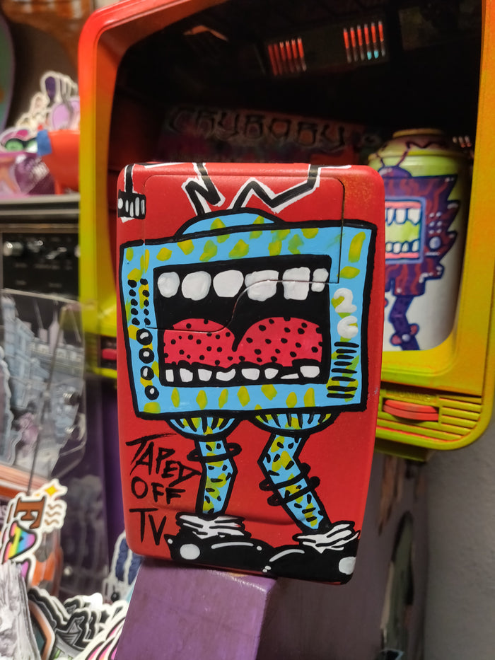 Painted TV Monster Walkman by @TapedOffTV