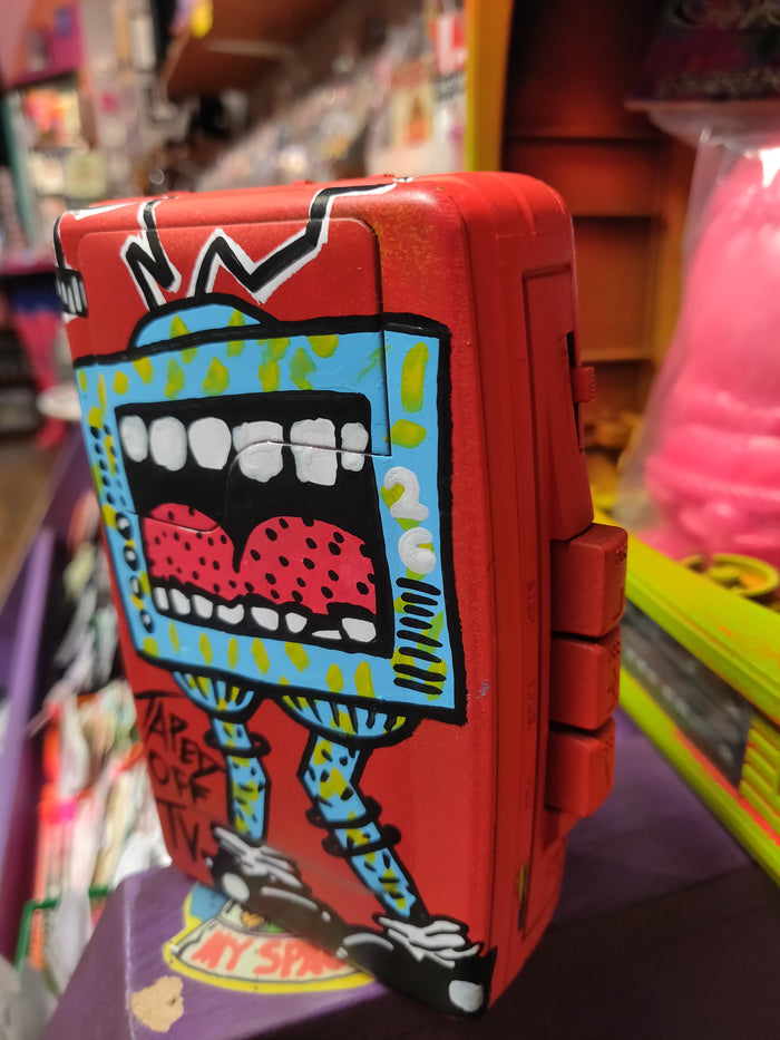 Painted TV Monster Walkman by @TapedOffTV