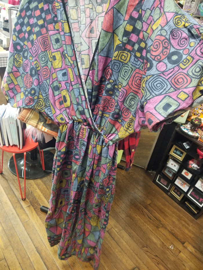 Patchwork Patterned Handmade DRESS
