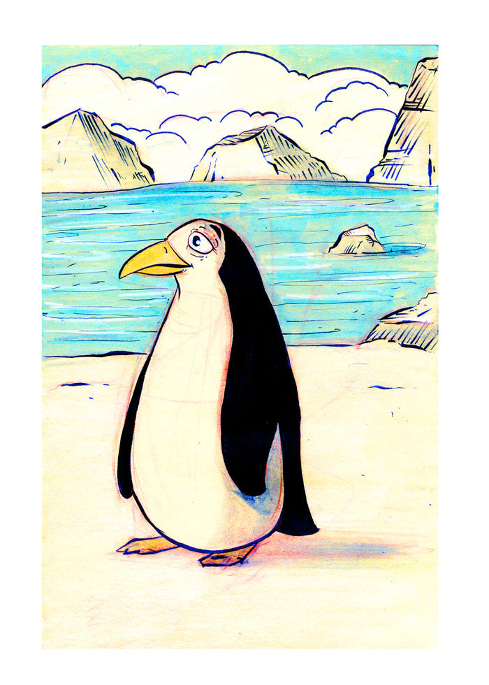 Penguin Clouds PRINT