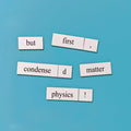 Physics Word Magnets