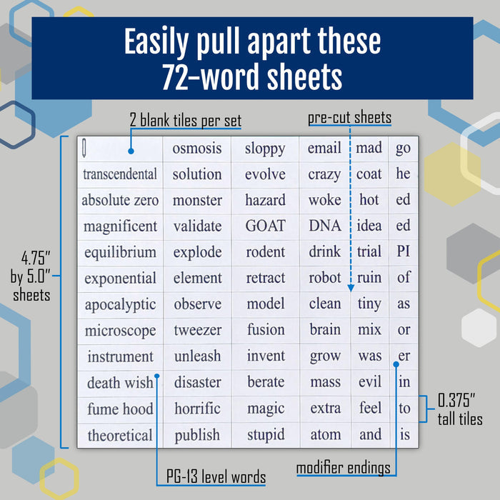 Physics Word Magnets