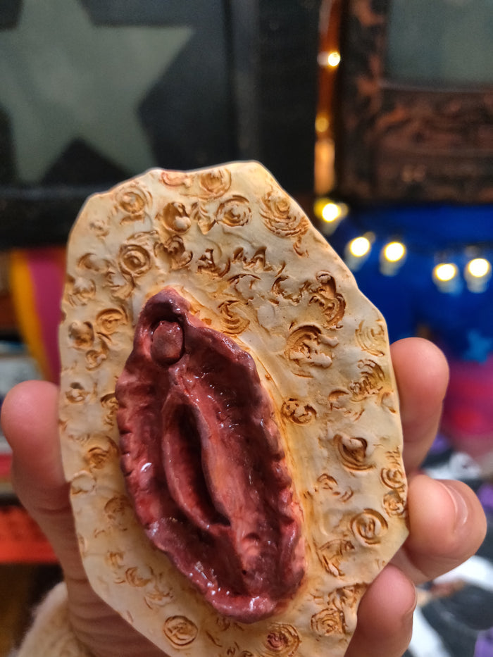 Porcelain Vulva Flat Sculptures by Karen Karuza