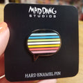 Queer Pride Flag Speech Bubble ENAMEL PIN