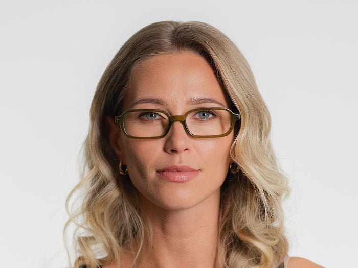 Reading Glasses 'Rae' Olive