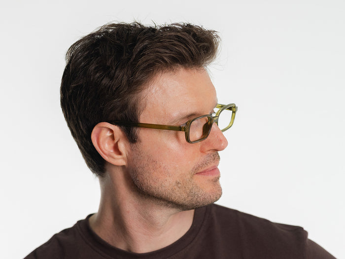 Reading Glasses 'Rae' Olive