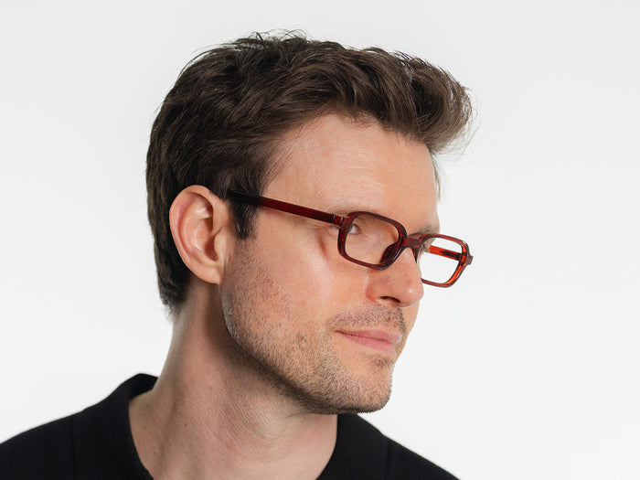 Reading Glasses 'Rae' Red