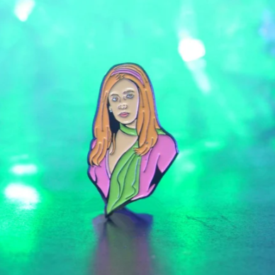 Red Head Investigator ENAMEL PIN by Slayerfest 98