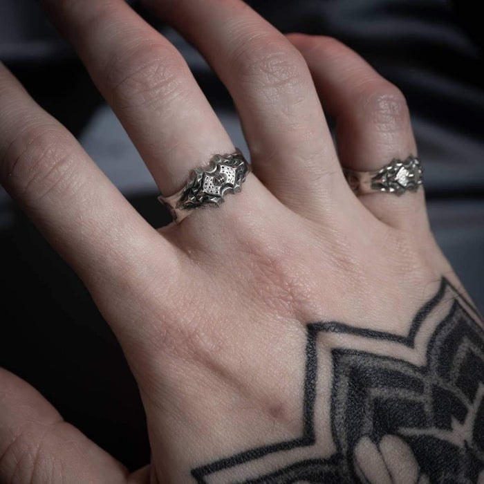 Ring of the Dark King - Faceless Jewelry - alternative and gothic dark jewelry - for the mysterious and fantastical - take it's beauty with you Rings
