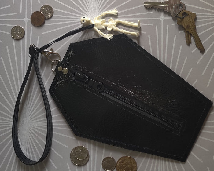 Romantic Black Coffin WRISTLET / WALLET