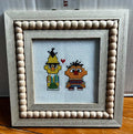 "Roommates" Framed Cross-Stitch