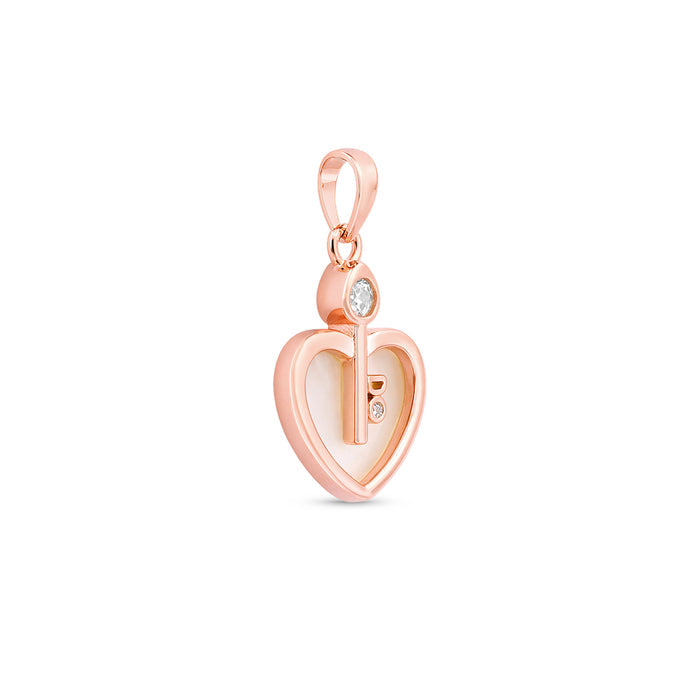 Secret Key Heart Silver Pendant