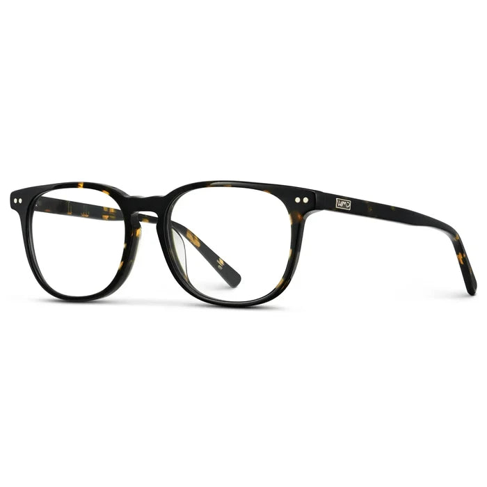 Obsidian Gold Tortoise || Men's Rectangular Prescription Eyeglasses with Obsidian Gold Tortoise Frame and Clear Lens