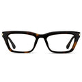 Brown Tortoise || Women's Cat Eye Prescription Eyeglasses with Brown Tortoise Frame and Clear Lenses on a white background
