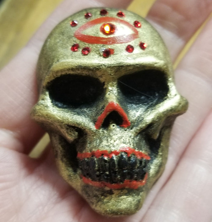 Gold with Red Eye on Forehead