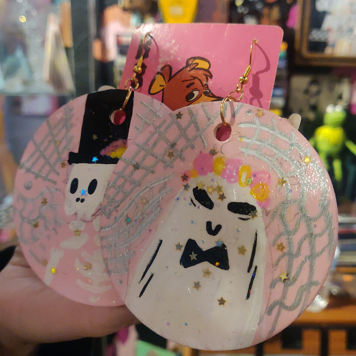 Spooky Wedding EARRINGS by Skullduggery Studio