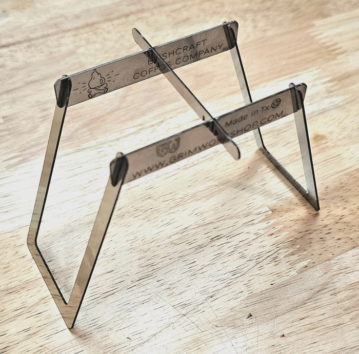 A stainless steel camping wood burning stove that burns multiple fuels. This micro wood stove can fit into a wallet, or altoids tin stove.