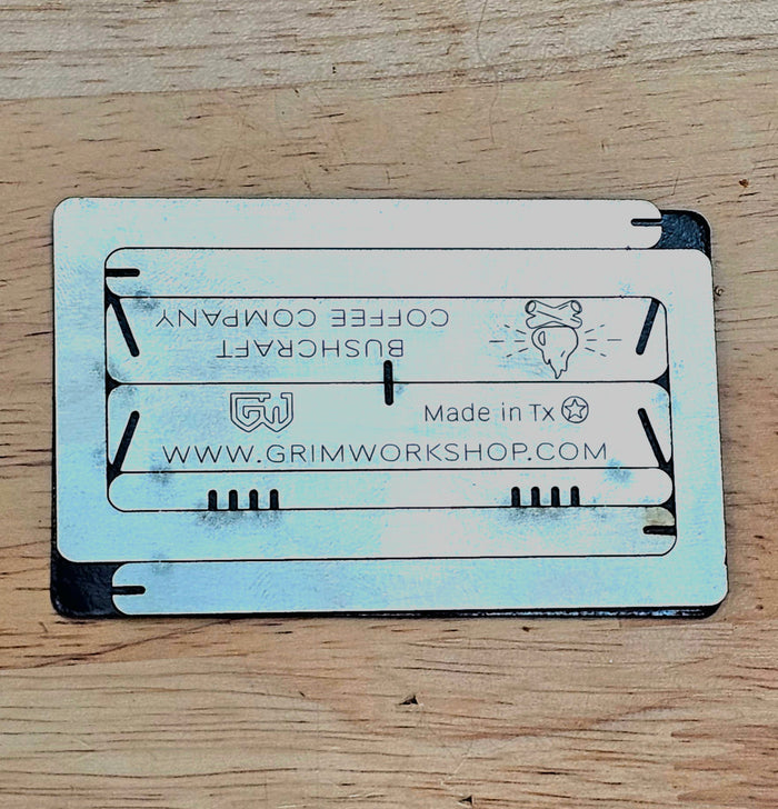 A stainless steel camping wood burning stove that burns multiple fuels. This micro wood stove can fit into a wallet, or altoids tin stove.