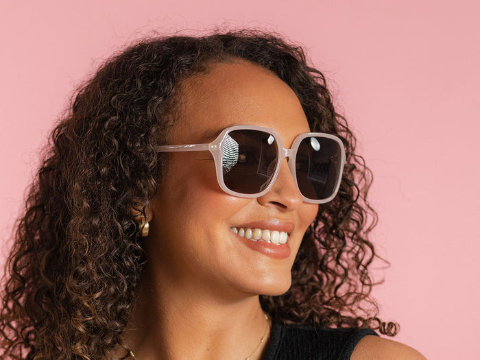 Sunglasses Polarised 'Charlotte' Blush Pink