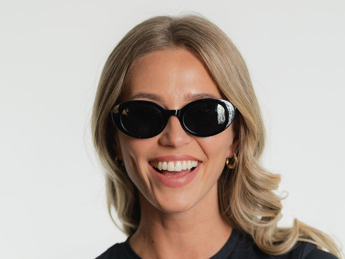 Sunglasses Polarised 'Hepburn' Black