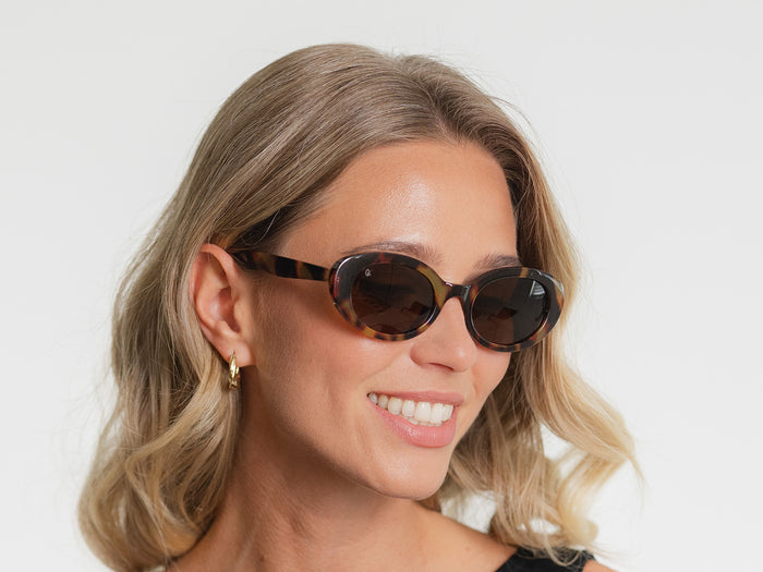 Sunglasses Polarised 'Hepburn' Tortoiseshell