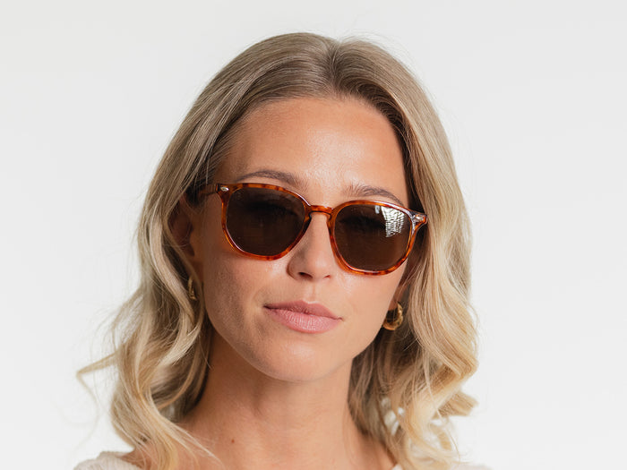Sunglasses Polarised 'Kai' Light Tortoiseshell