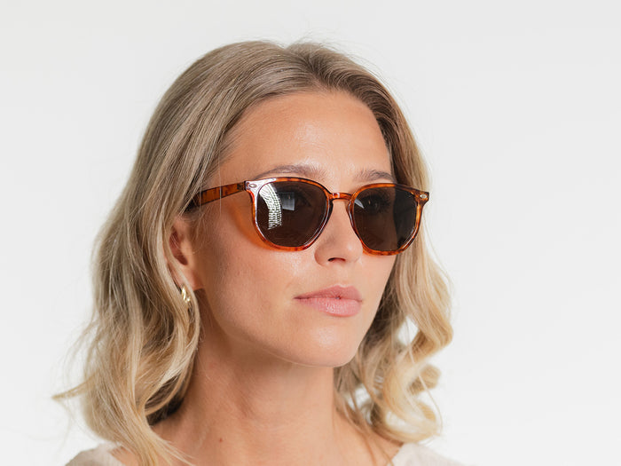 Sunglasses Polarised 'Kai' Light Tortoiseshell