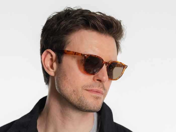 Sunglasses Polarised 'Kai' Light Tortoiseshell