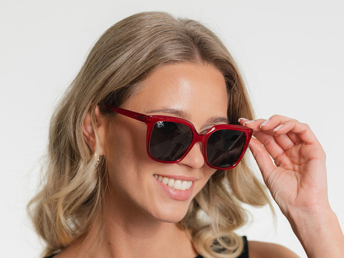 Sunglasses Polarised 'Maddie' Red