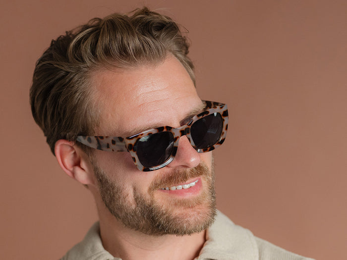 Sunglasses Polarised 'Jordan' White Tortoiseshell