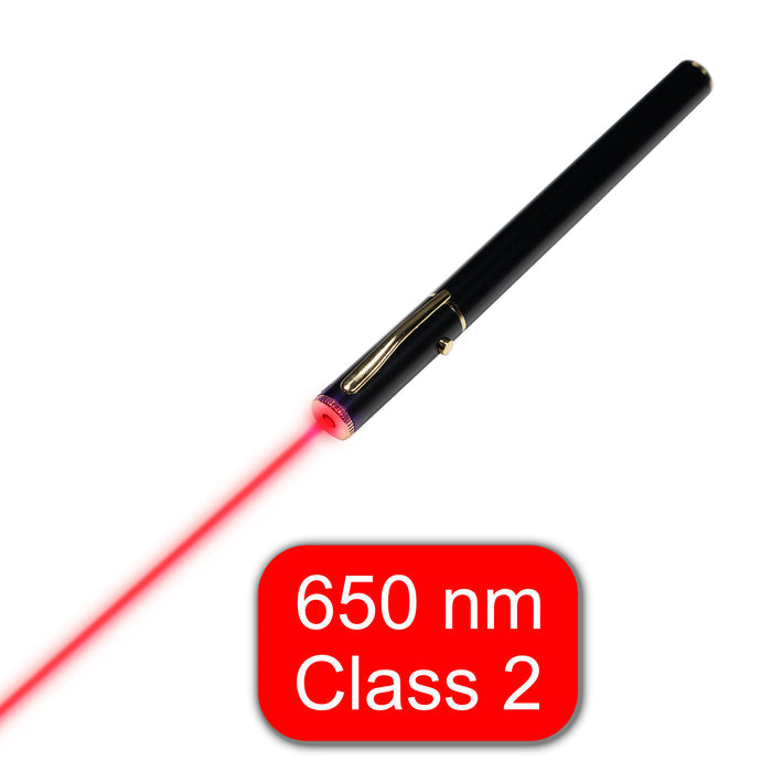 Super Safe 1 mW Class 2 red laser pointer with batteries and case for classroom use