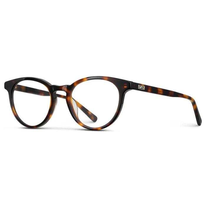 Brown Tortoise || Women's Round Prescription Glasses with a Brown Tortoise Acetate Frame and Clear Lens