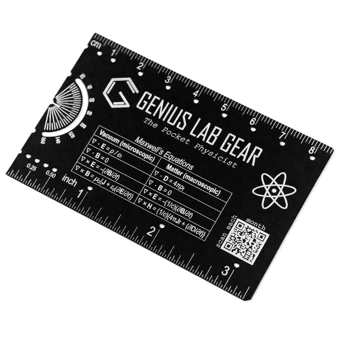 The Pocket Physicist - Wallet Ruler and Unit Conversion Reference