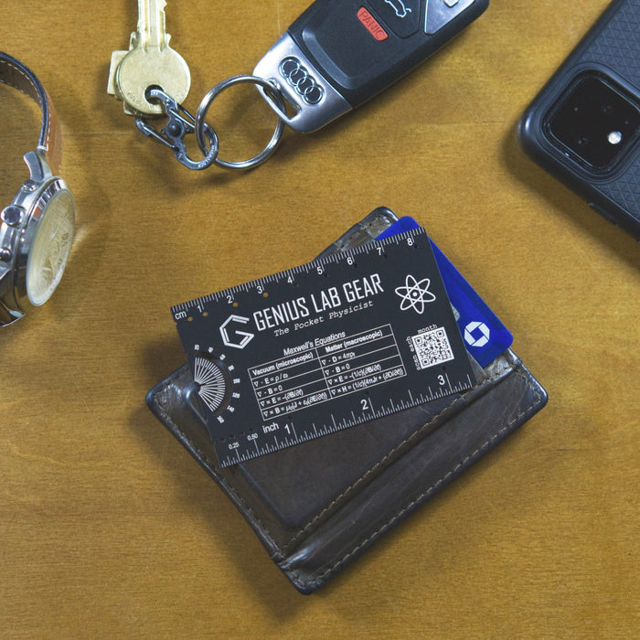 The Pocket Physicist - Wallet Ruler and Unit Conversion Reference
